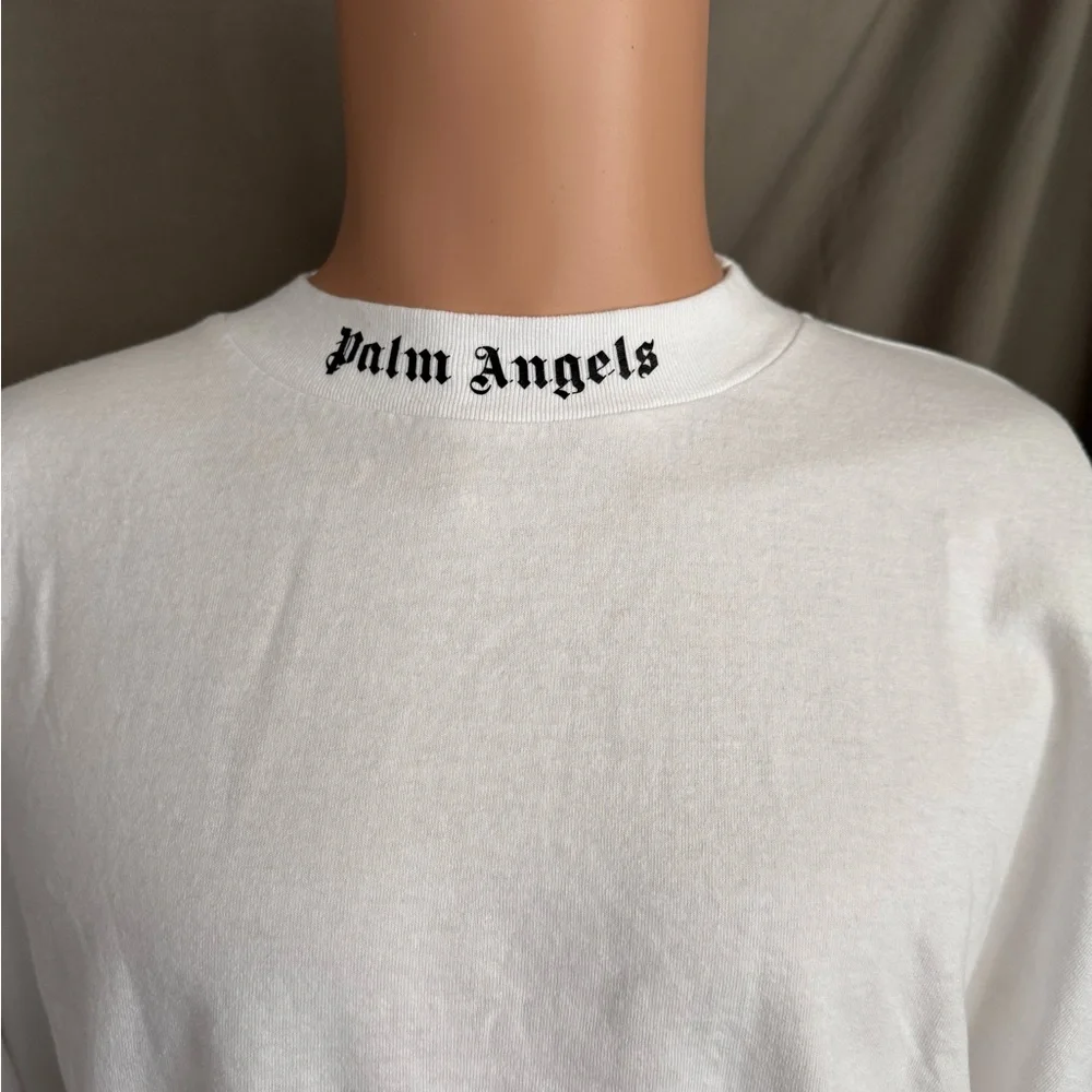 Palm Angels Classic Logo Over Longsleeve T-Shirt size Large - Picture 9 of 13